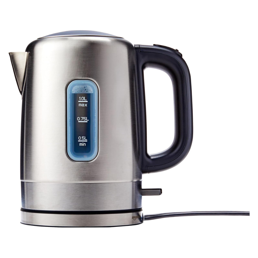 AmazonBasics 1 Liter Stainless Steel Electric Kettle