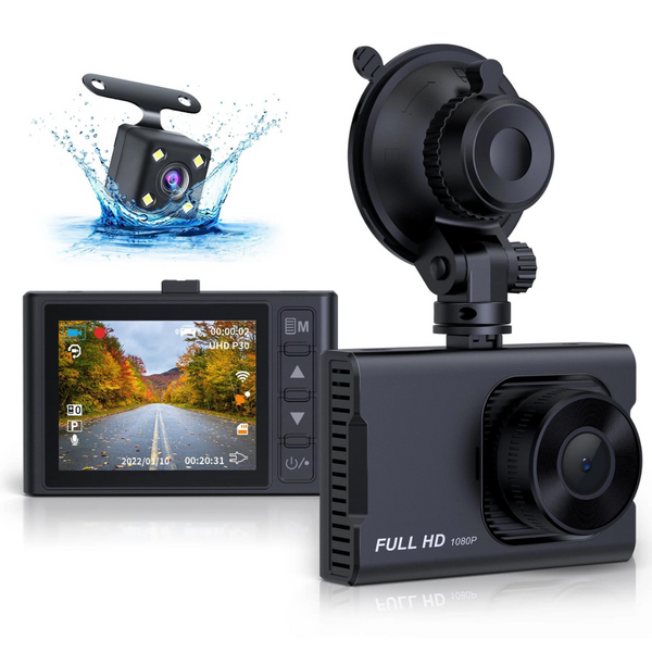 Nexpow Front & Rear 1080P Full HD Night Vision Dash Camera