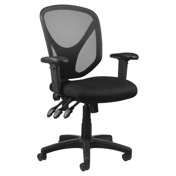 Realspace MFTC 200 Ergonomic Mesh Mid-Back Task Chair