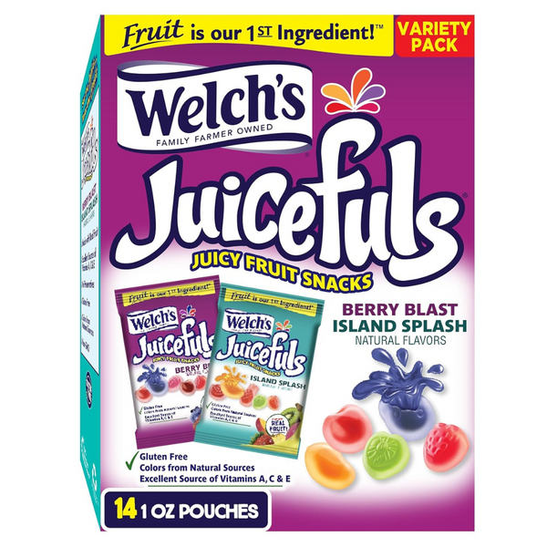 14-Pack Welch's Juicefuls Juicy Fruit Snacks, 1-Oz (Island Splash)