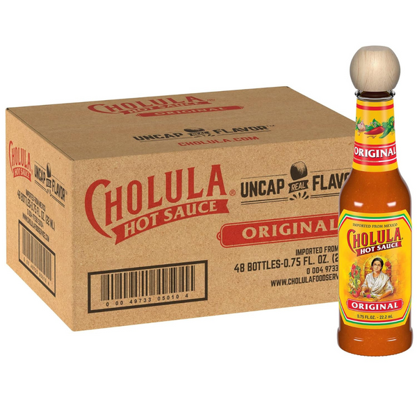 48-Pack Cholula Original Hot Sauce Travel Sized Bottle (0.75 Oz)