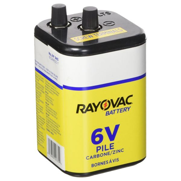 Rayovac 6 Volt Heavy Duty Lantern Battery (945R4C)