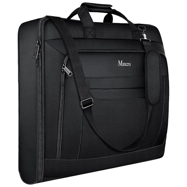 Mancro Large Hanging Garment Bag With Shoulder Strap