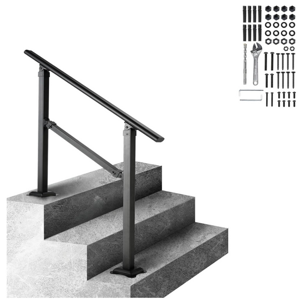 Straight Adjustable Metal Staircase Handrail