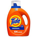 Tide Laundry Detergent Liquid Original Scent HE Turbo Clean 64 Loads + $0.70 Promotional Credit