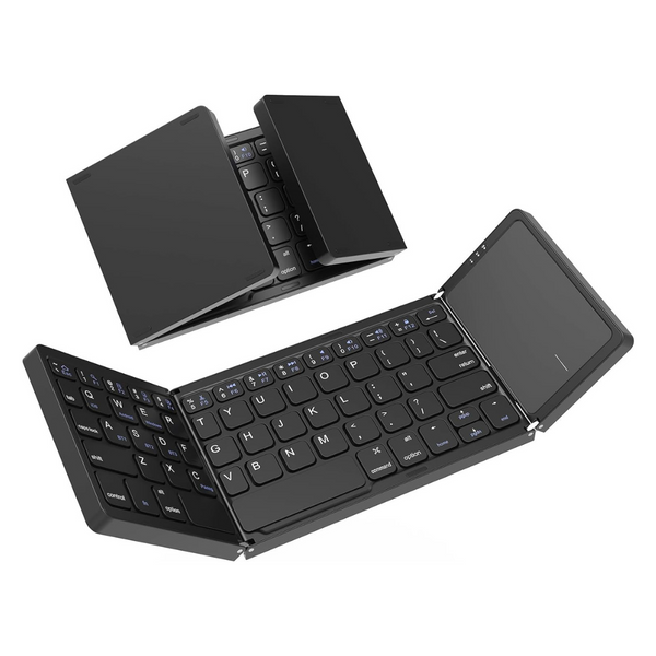 Tri-Folding Wireless Portable Foldable Bluetooth Keyboard