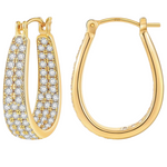 4k Real Gold Plated, 6mm Thick Earrings