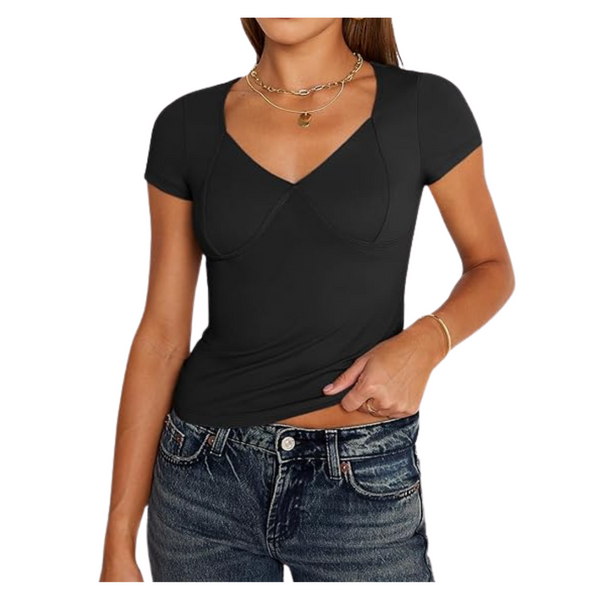 Women's V Neck Short Sleeve T-Shirts