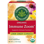 16-Count Traditional Medicinals Immune Zoom Lemon Ginger Tea Bags