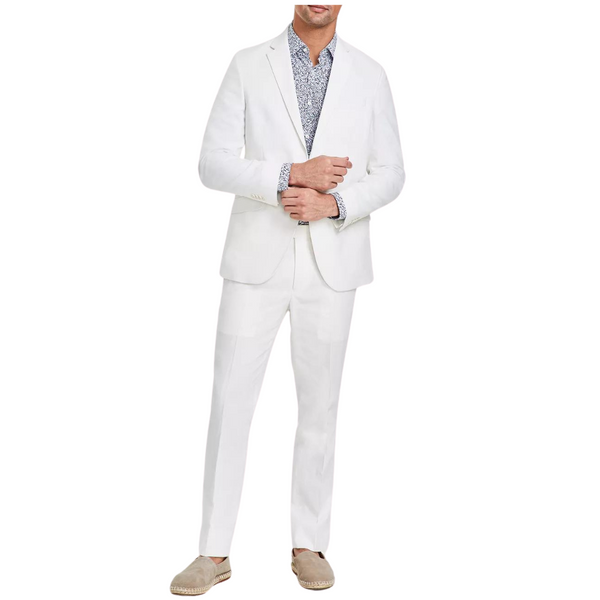 Kenneth Cole Reaction Men's Slim-Fit Stretch Linen Solid Suit