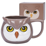 ToCooTo 14 Oz Cute Ceramic Owl Coffee Mug