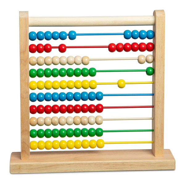 Melissa & Doug Classic Wooden Abacus (100 Beads)