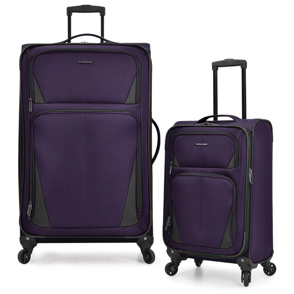 2-Piece U.S. Traveler Expandable Softside Spinner Wheels (31"/22")