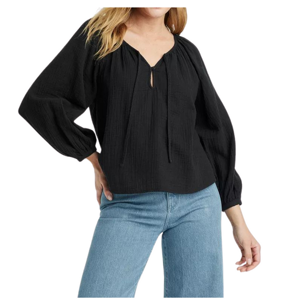 Universal Thread Women's Balloon Long Sleeve Everyday Blouse (3 Colors)