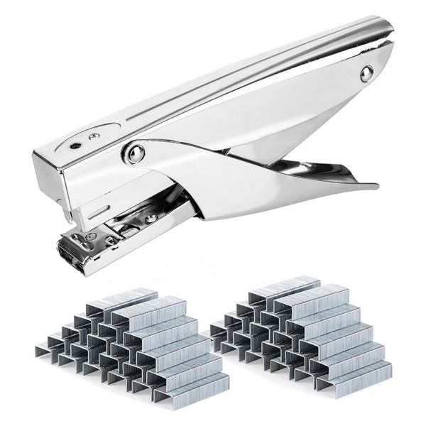 Handheld Heavy Duty Metal Stapler With 2000 Count Staples