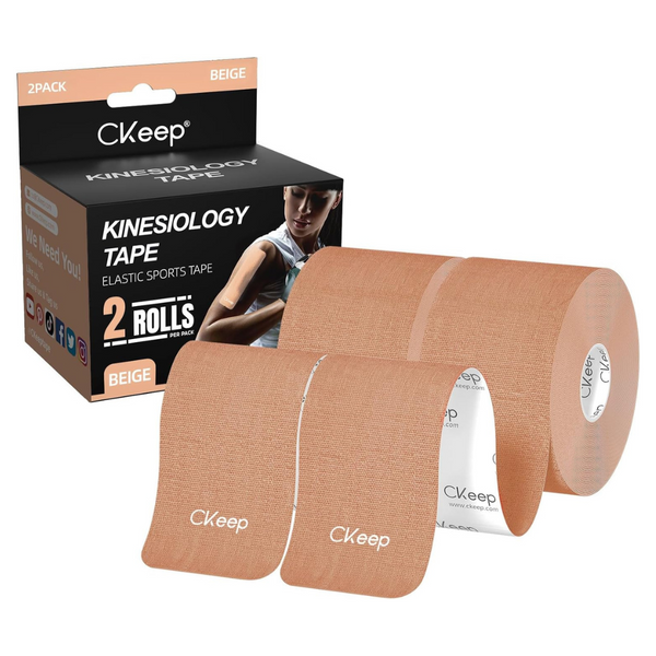 2-Count CKeep 2" x 16ft Uncut Kinesiology Tape Roll