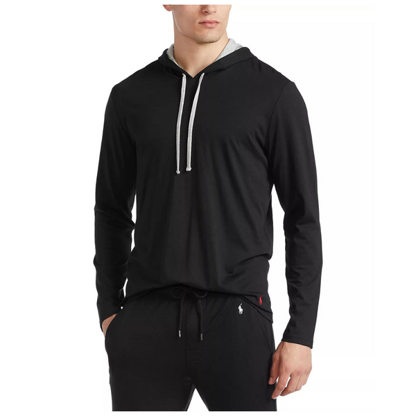 Polo Ralph Lauren Men's Supreme Comfort Classic-Fit Pajama Hoodie (Black)