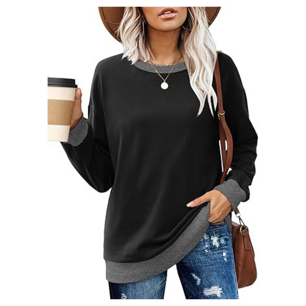 Women's Long Sleeve Casual Crew Neck Sweatshirts