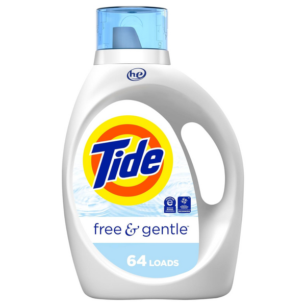 Tide Free & Gentle Laundry Detergent Liquid Soap 64 Loads