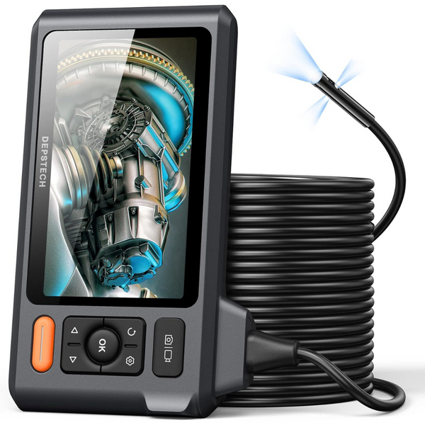 Triple Lens Sewer Inspection 1080P Endoscope Camera W/ 50ft Cable