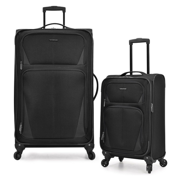 2-Piece U.S. Traveler Expandable Softside Spinner Wheels (31"/22")