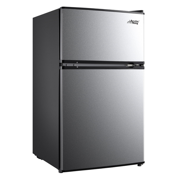 Arctic King 3.2 Cu Feet Two Door Mini Fridge With Freezer