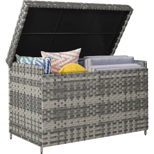 230 Gallon All-Weather Wicker PE Rattan Outdoor Storage Box