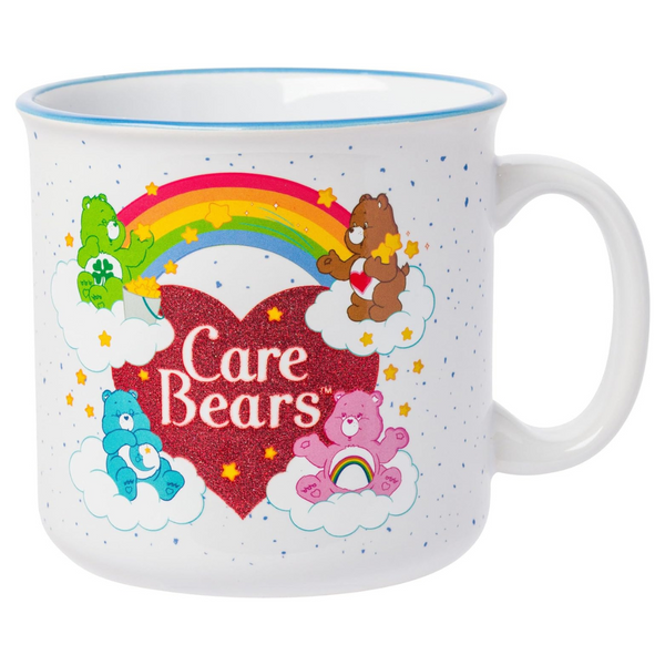 Silver Buffalo Care Bears Heart Ceramic Camper Mug