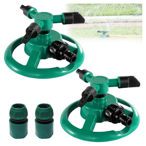 2-Pack 360 Rotating Lawn Sprinklers