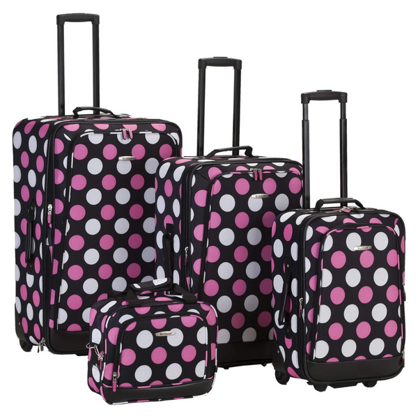 4-Piece Rockland Escape Softside Upright Luggage Set