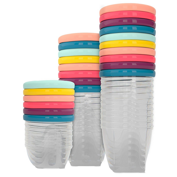 24-Count Babymoov Leak Proof BPA Free Containers With Lids