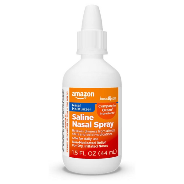 Amazon Basic Care Premium Saline Nasal Moisturizing Spray (1.5 Oz)