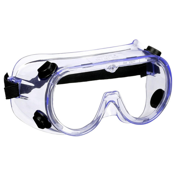 3M Chemical Flexible Frame Splash/Impact Polycarbonate Goggle