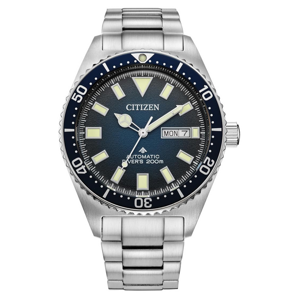 Citizen Men's Promaster Dive Automatic 3 Hand Silver Stainless Steel Watch