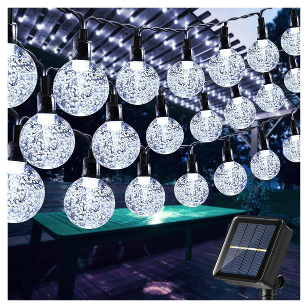 100 LED 56ft Waterproof Solar String Lights Outdoor With 8 Modes