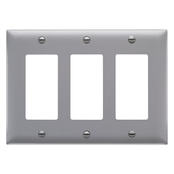 Nylon Wall Plate With Three Decorator Openings