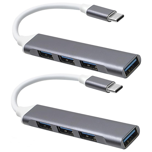 2 Pack 4-Port USB C Hub 3.0