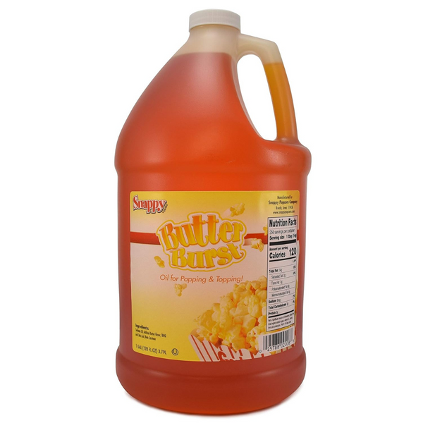 Snappy Butter Burst Popcorn Oil, 1 Gallon