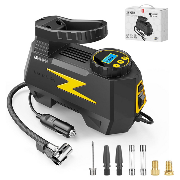 DC 12v Tire Inflator Portable Air Compressor Pump