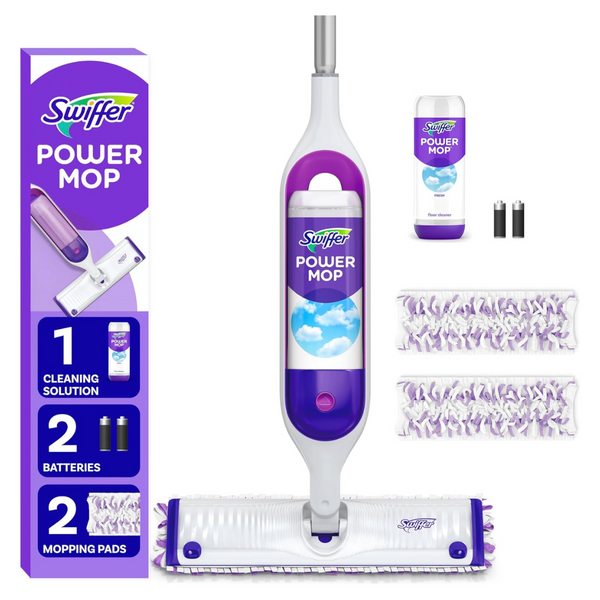 Swiffer PowerMop Multi-Surface Mop Kit For Floor Cleaning