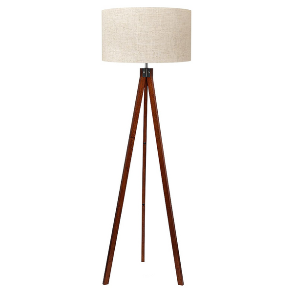 Lepower Wood Tripod Floor Mid Century Standing Lamp