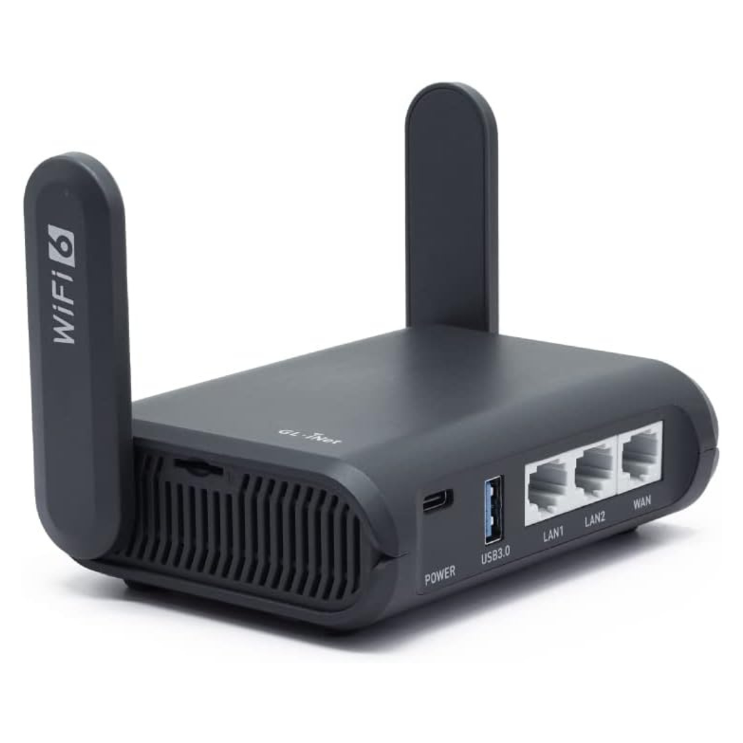 GL.iNet (Slate AX) Pocket-Sized Wi-Fi 6 Gigabit Travel Router