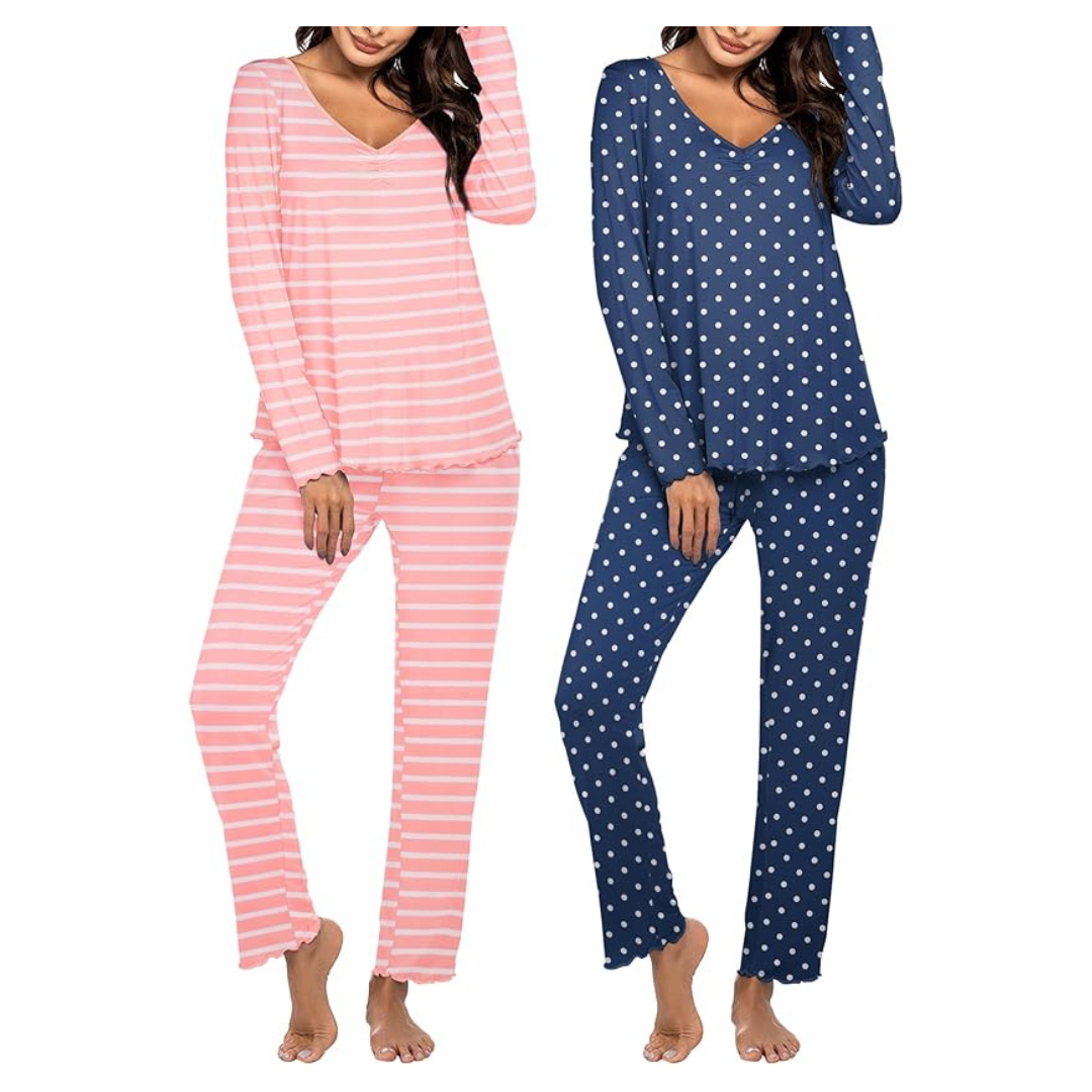 2-Pack Women's Soft Sleepwear Loungewear Pajama Sets (Various)