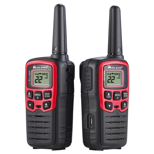 Set Of 2 Midland T31VP X Talker 22 Channel FRS Walkie Talkies