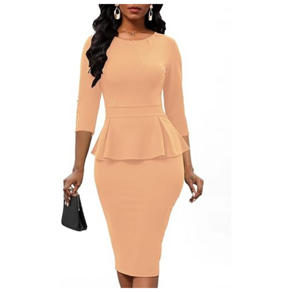 Women's Cocktail Party Pencil Bodycon Midi Dress (Various)