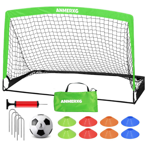 ANMERXG 6 x 4ft Kids Soccer Goals For Backyard