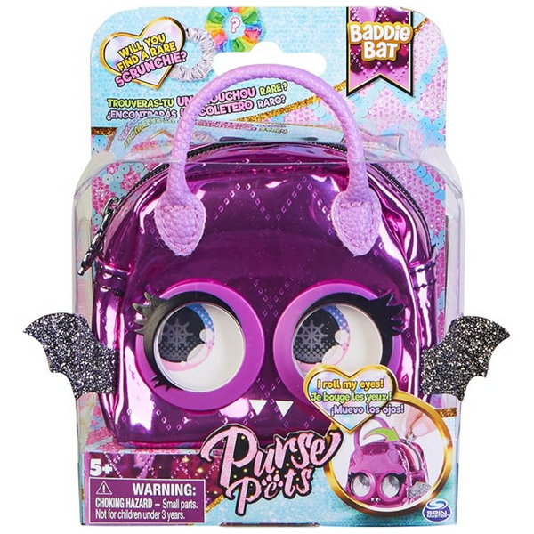 Purse Pets Micros Baddie Bat Mini Kids Purse With Eye Roll