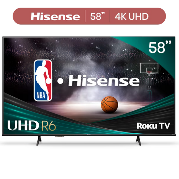 Hisense 58R6E3 58" 4K Ultra HDR LED Roku TV