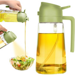 2-In-1 Glass 470ml Olive Oil Dispenser Bottle