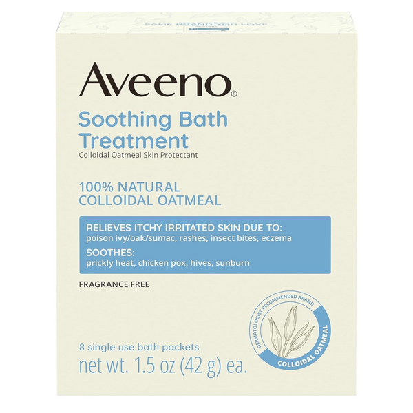 8-Count Aveeno Fragrance Free Soothing Bath Treatment